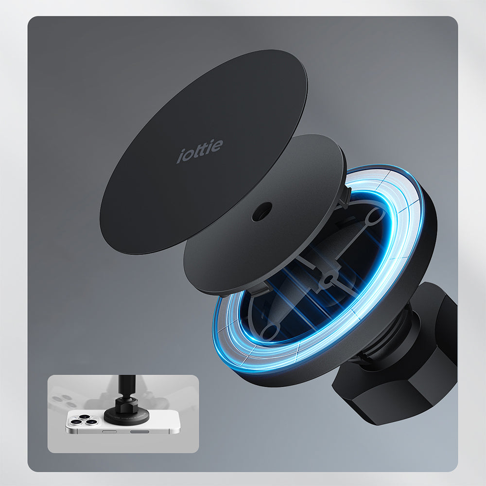 Magnetische Autohalterung für Windschutzscheibe / Armaturenbrett, iOttie iTap 3, für MagSafe, Schwarz