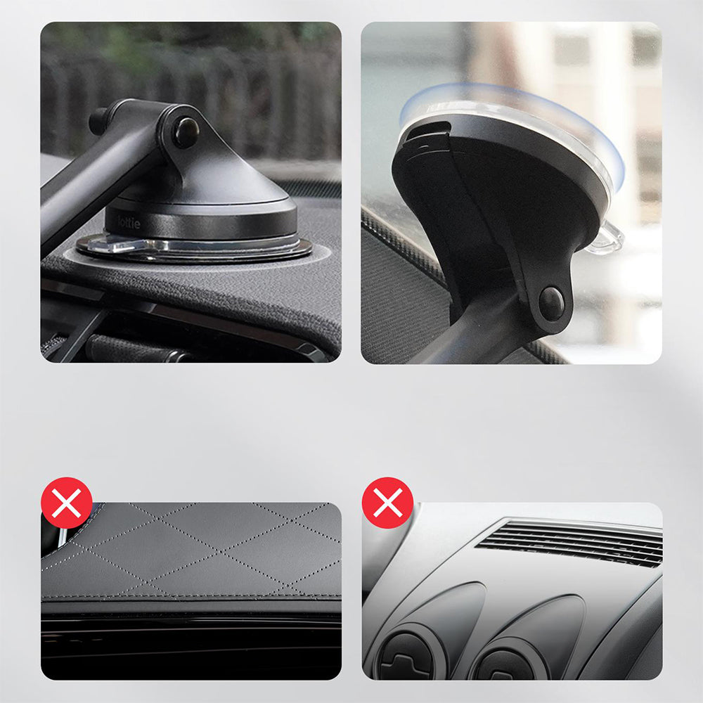 Magnetische Autohalterung für Windschutzscheibe / Armaturenbrett, iOttie iTap 3, für MagSafe, Schwarz