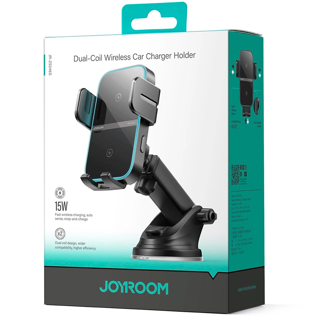 Mechanische Handy-Halterung für Cockpit, Joyroom ZS246 S, Schwarz