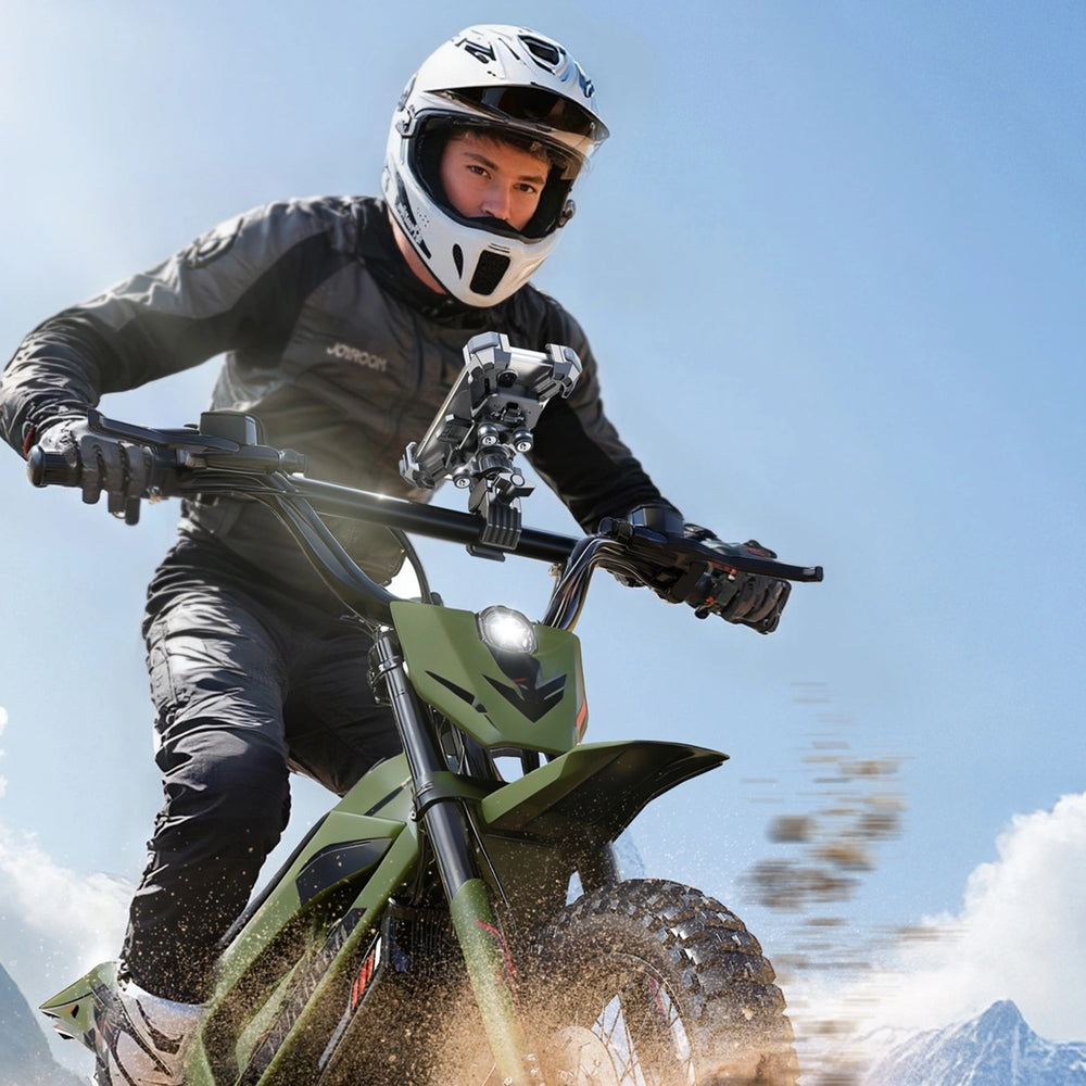 Fahrrad / Motorradhalterung für Handy vibrationsdämpfend am Lenker, Joyroom JR-ZS598, Schwarz