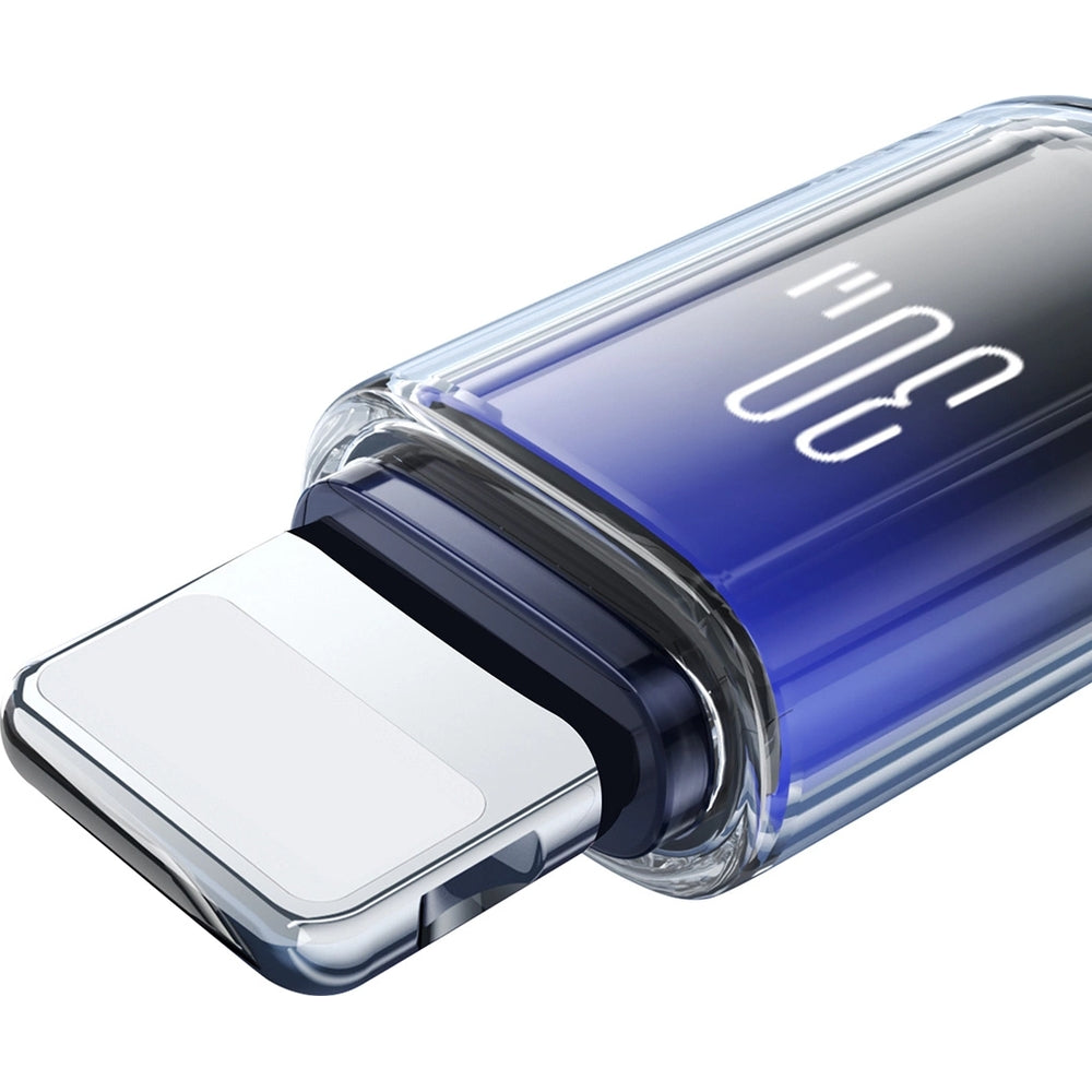Ladekabel / Datenkabel USB-C zu Lightning, Joyroom Crystal-Clear Series, 30W PD, 1.2m, Schwarz