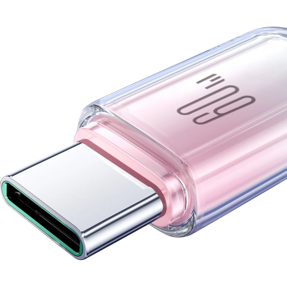 Ladekabel / Datenkabel USB-C zu USB-C, Joyroom Crystal-Clear Series, 60W PD, 1.2m, Weiß