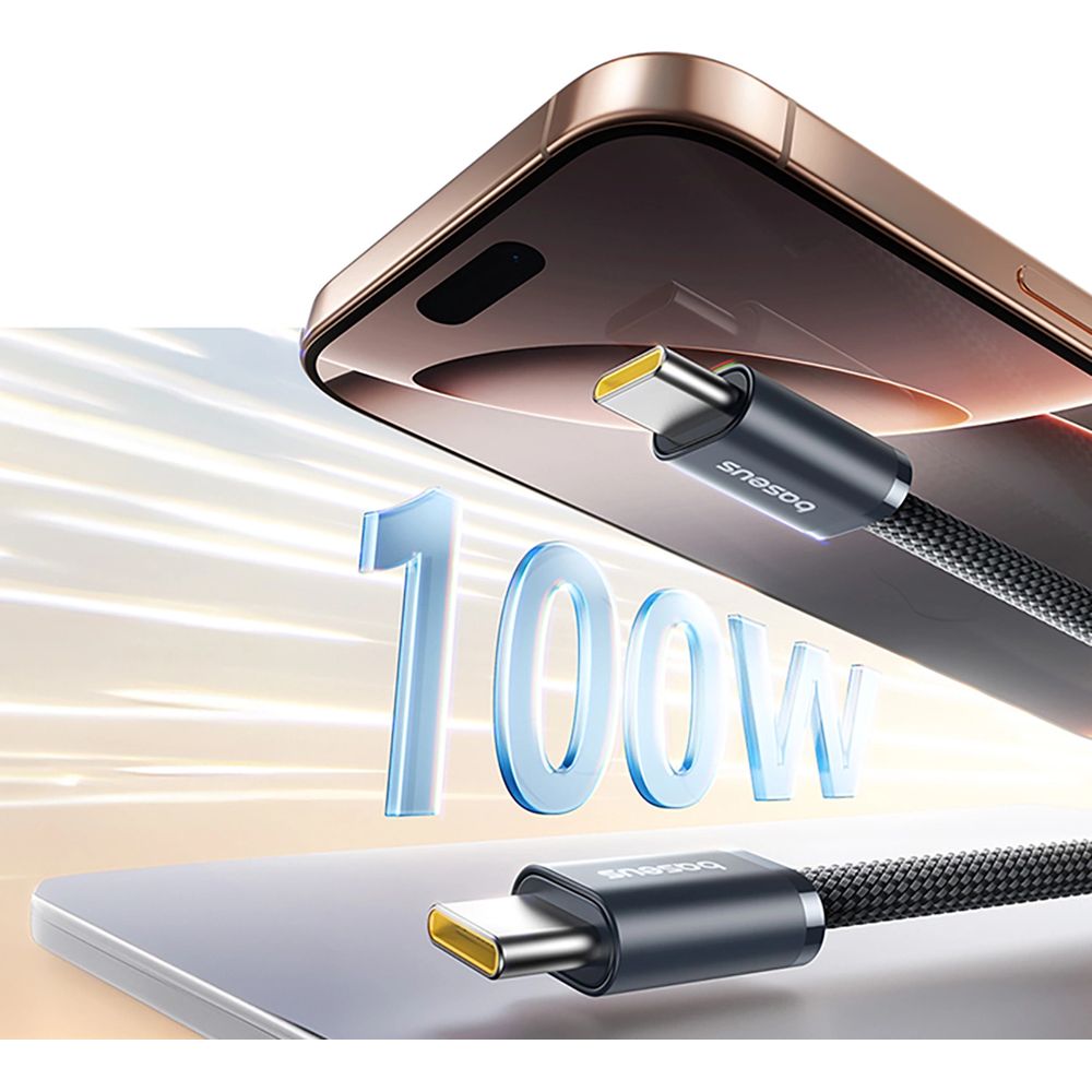 Magnetkabel USB-C auf USB-C, Baseus Dynamic 4 Pro, 100W PD, 1 m, Schwarz