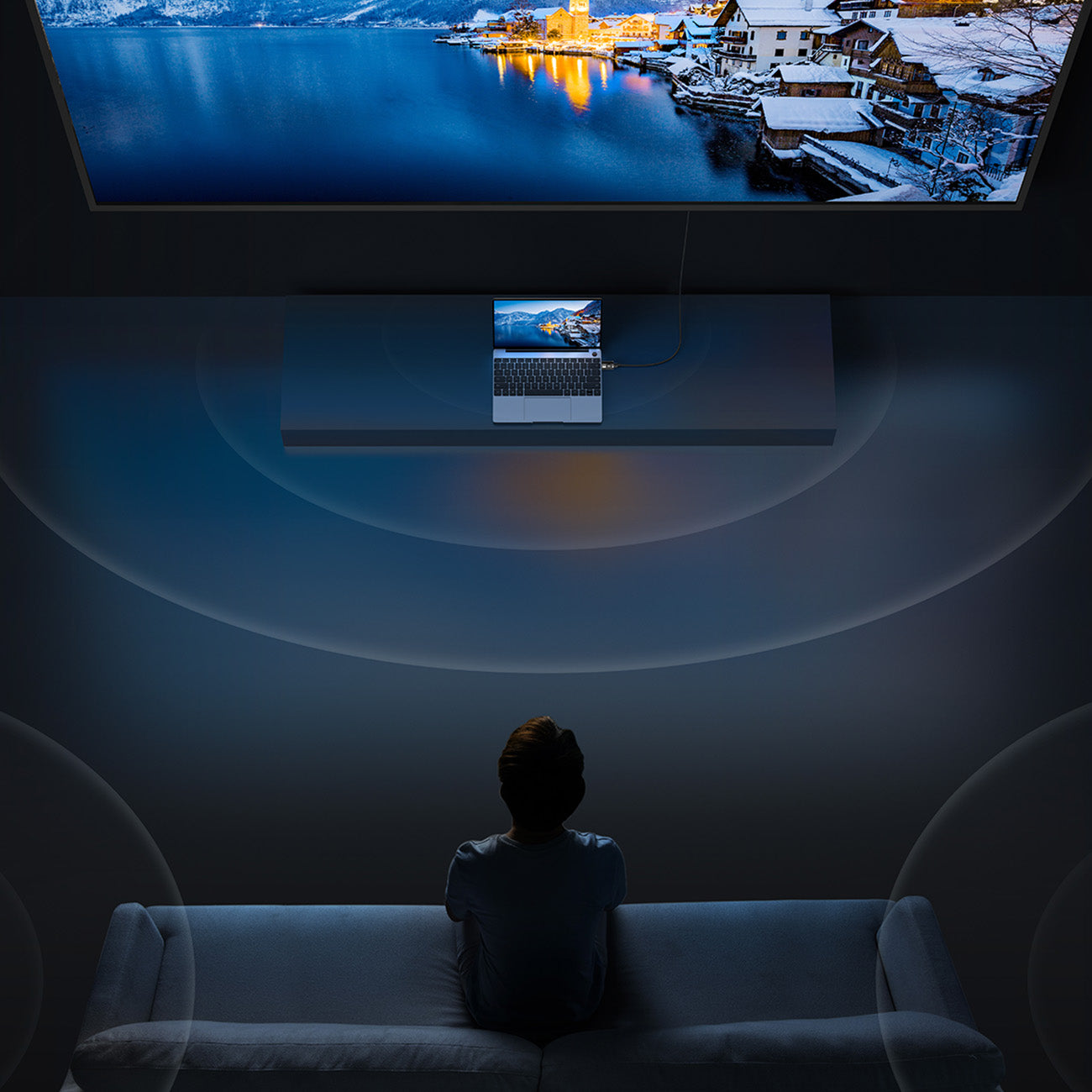 Baseus High Definition DisplayPort Kabel 8K 60Hz, HDR, 3D, 1,5m, Schwarz