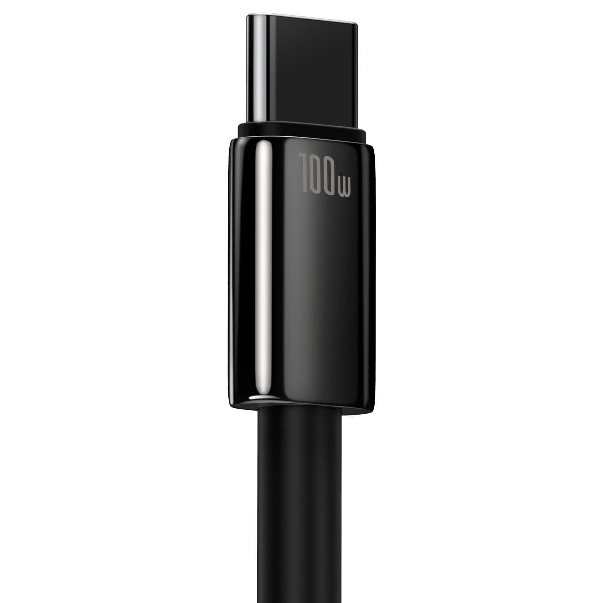 Kabel Baseus Tungsten Gold USB-A zu USB-C 100W 480MB/S 2m, Schwarz