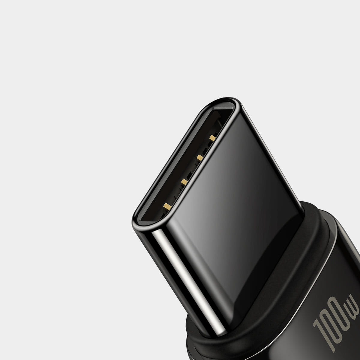 Kabel Baseus Tungsten Gold USB-A zu USB-C 100W 480MB/S 2m, Schwarz