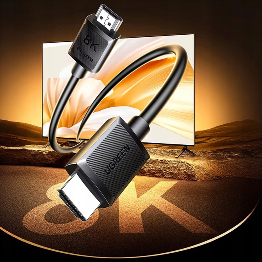 Kabel HDMI 2.1, 8K / 60Hz, Ugreen HD175, 3 m, Schwarz