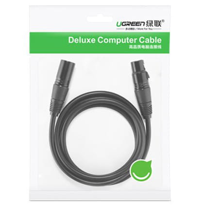 Ugreen Schräges USB-C / USB-C Kabel, 60 W, QC, PD, 0,5 m, Schwarz