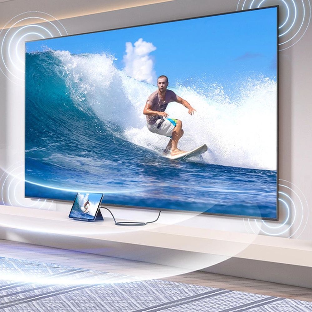 Kabel micro HDMI - HDMI 2.1, 8k 60Hz, 2m, Ugreen HD164, Grau