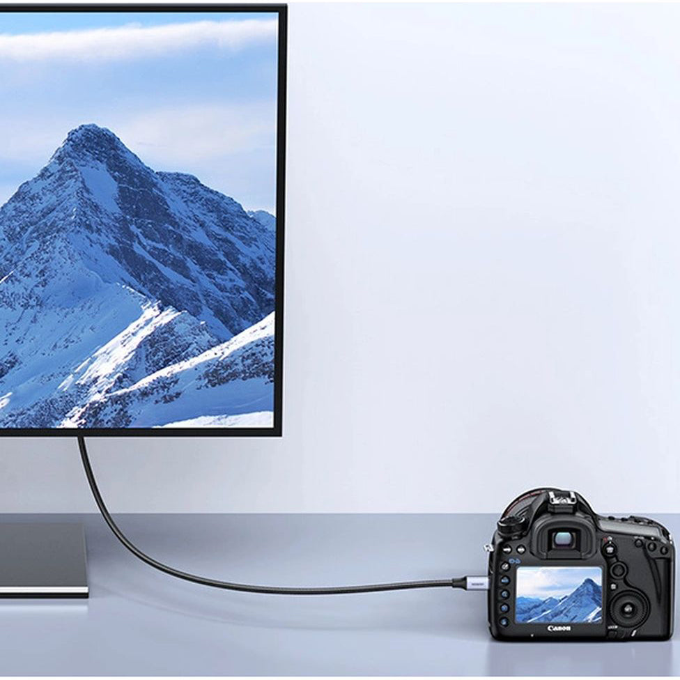 Kabel micro HDMI - HDMI 2.1, 8k 60Hz, 2m, Ugreen HD164, Grau