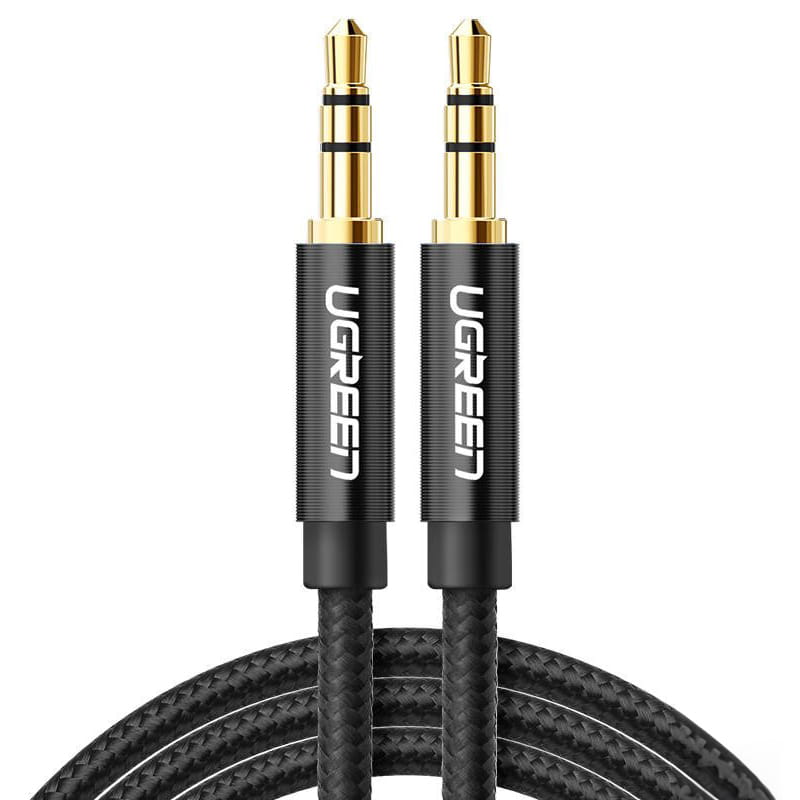 Kabel AV112 AUX 3,5 mm mini jack (2x männlich) Ugreen 2m, Schwarz