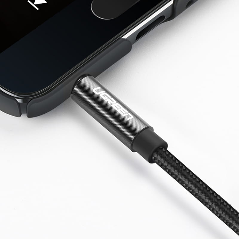 Kabel AV112 AUX 3,5 mm mini jack (2x männlich) Ugreen 2m, Schwarz
