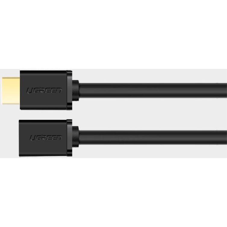 Adapterkabel HDMI (Stecker) - HDMI (Buchse), Ugreen 19 pin, 4K 60Hz, 2 m, Schwarz
