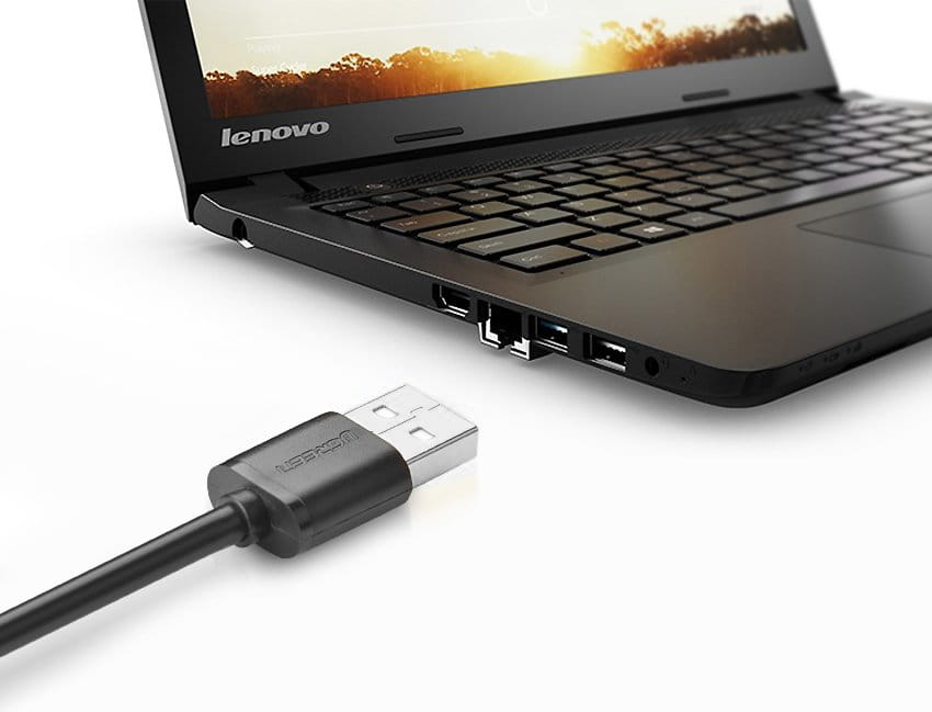 Adapterkabel USB (Buchse) - USB (Stecker), Ugreen 2.0 480Mb/s, 1 m, Schwarz