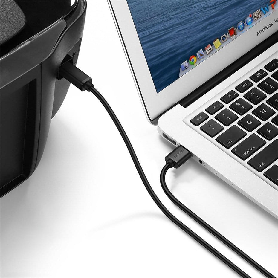 Druckerkabel USB-A (Stecker) auf USB Typ B (Stecker), Ugreen, 3 m, Schwarz