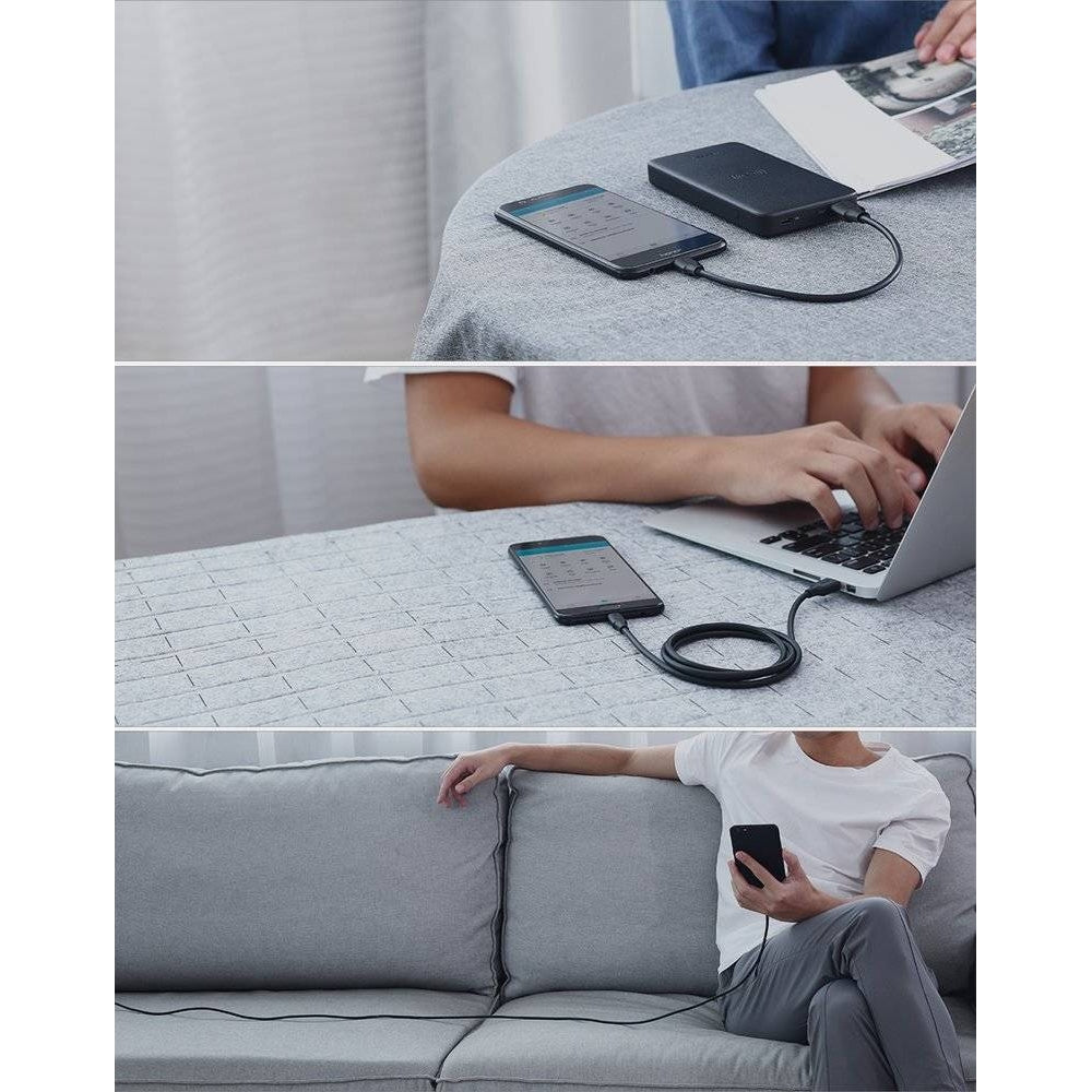 Kabel Ugreen USB-A / Micro USB, 2A, 2 m, Schwarz