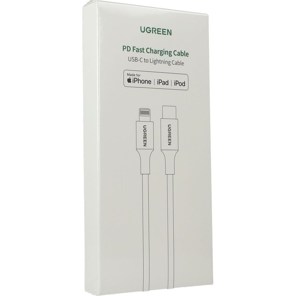 Kabel USB-C zu Lightning MFi, Ugreen 20W 3A, 1.5m, Weiß