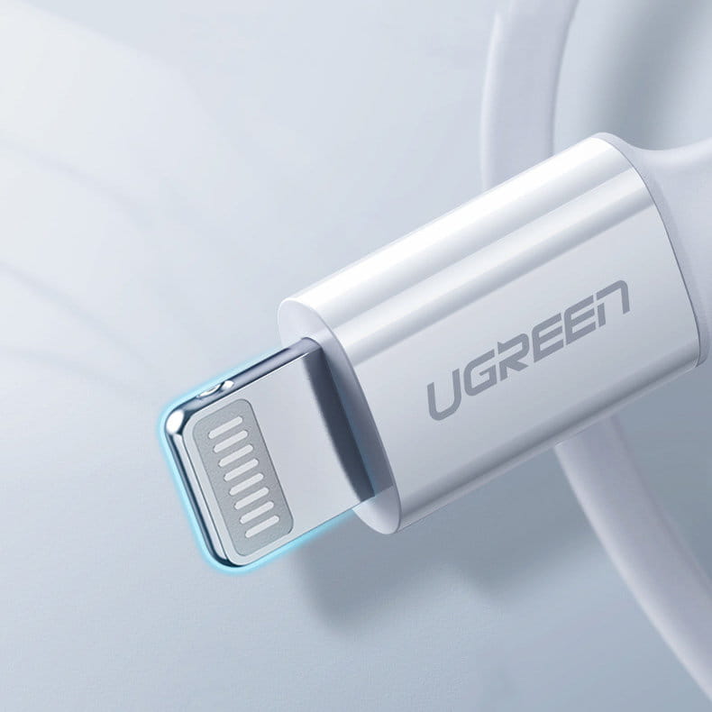 Kabel USB-C zu Lightning MFi, Ugreen 20W 3A, 1.5m, Weiß