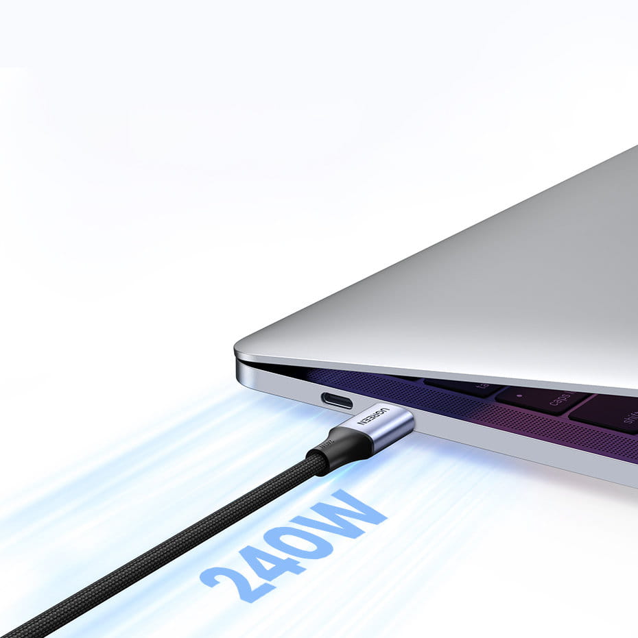 Kabel USB-C für USB-C Ugreen 240W PD 3.0 2m, Grau