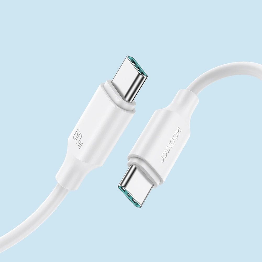 Ladekabel / Datenkabel USB-C zu USB-C, Joyroom Long Lasting Fast Charging, 60W/3A, 1m, Weiß