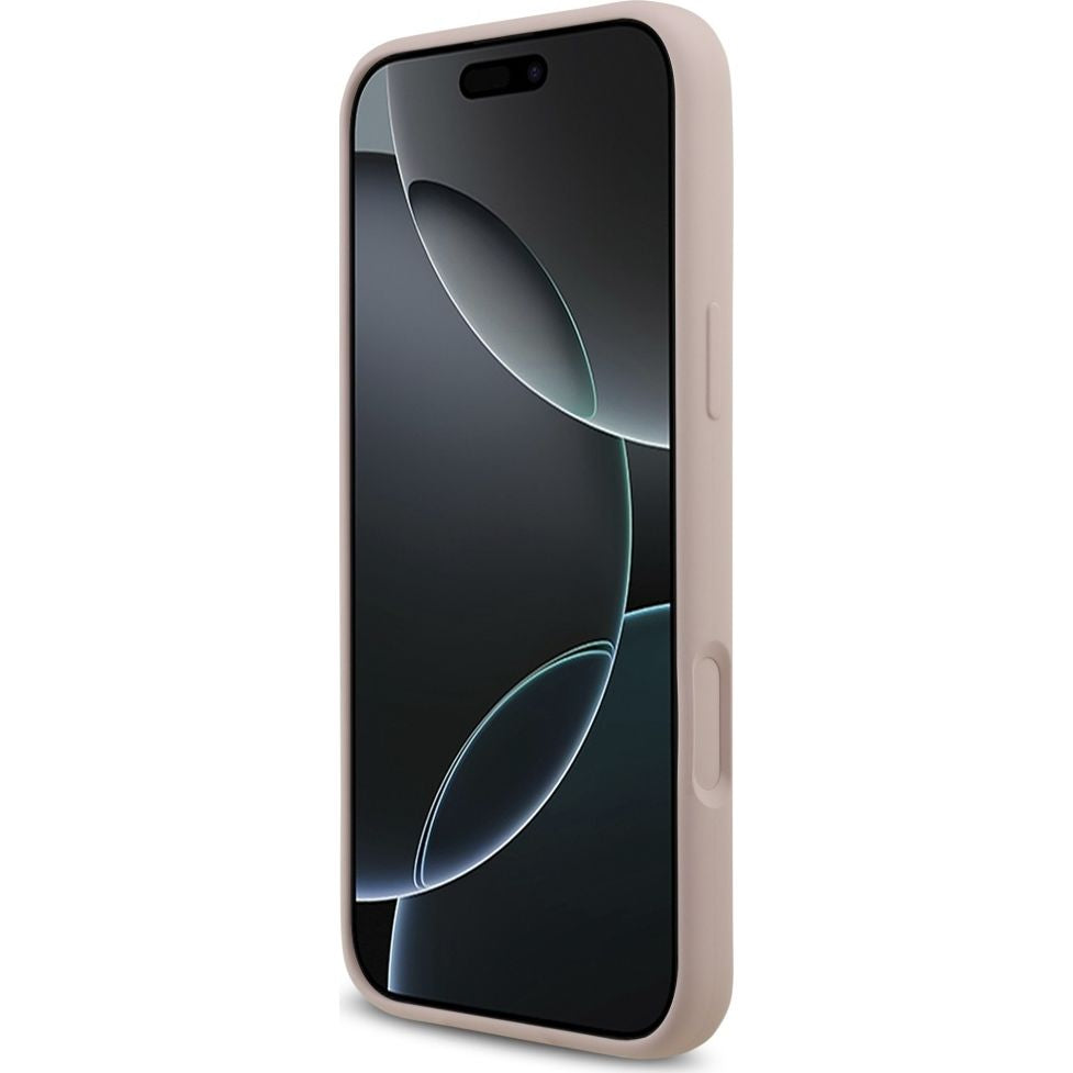 Handyhülle für iPhone 17 Pro Max, Karl Lagerfeld Liquid Hardcase Karl & Choupette Body Ring mit MagSafe, Rosa