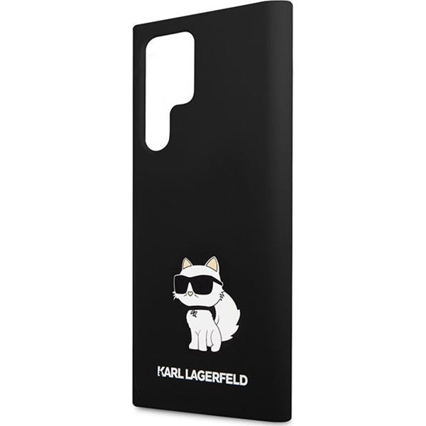 Schutzhülle für Galaxy S24 Ultra, Karl Lagerfeld Silicone Choupette, Schwarz