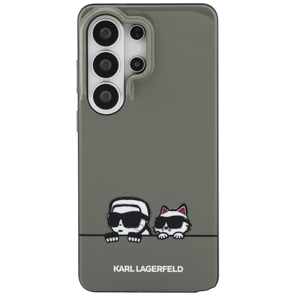 Handyhülle für Galaxy S26 Ultra,  Karl Lagerfeld IML Print MagSafe, Rauchig mit Karl Lagerfeld und seiner Katze Choupette