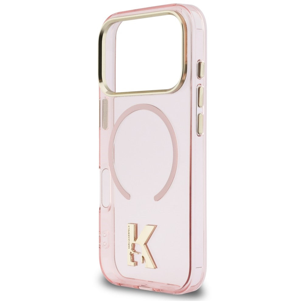 Handyhülle für iPhone 18 Pro Max / 17 Pro Max, Karl Lagerfeld IML K Head mit MagSafe, Rosa