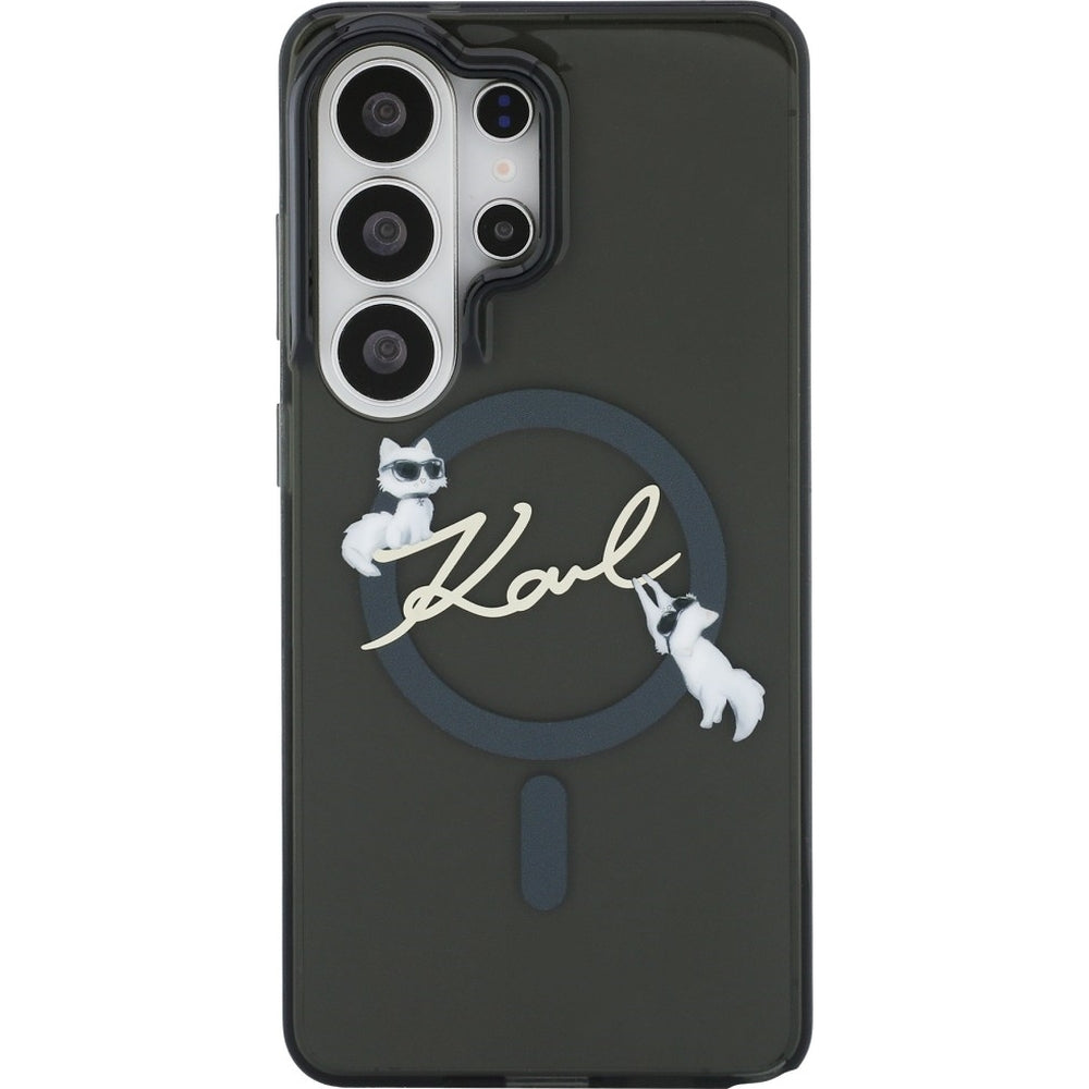 Handyhülle für Galaxy S26 Ultra,  Karl Lagerfeld IML Print MagSafe, Rauchig mit der Katze Choupette