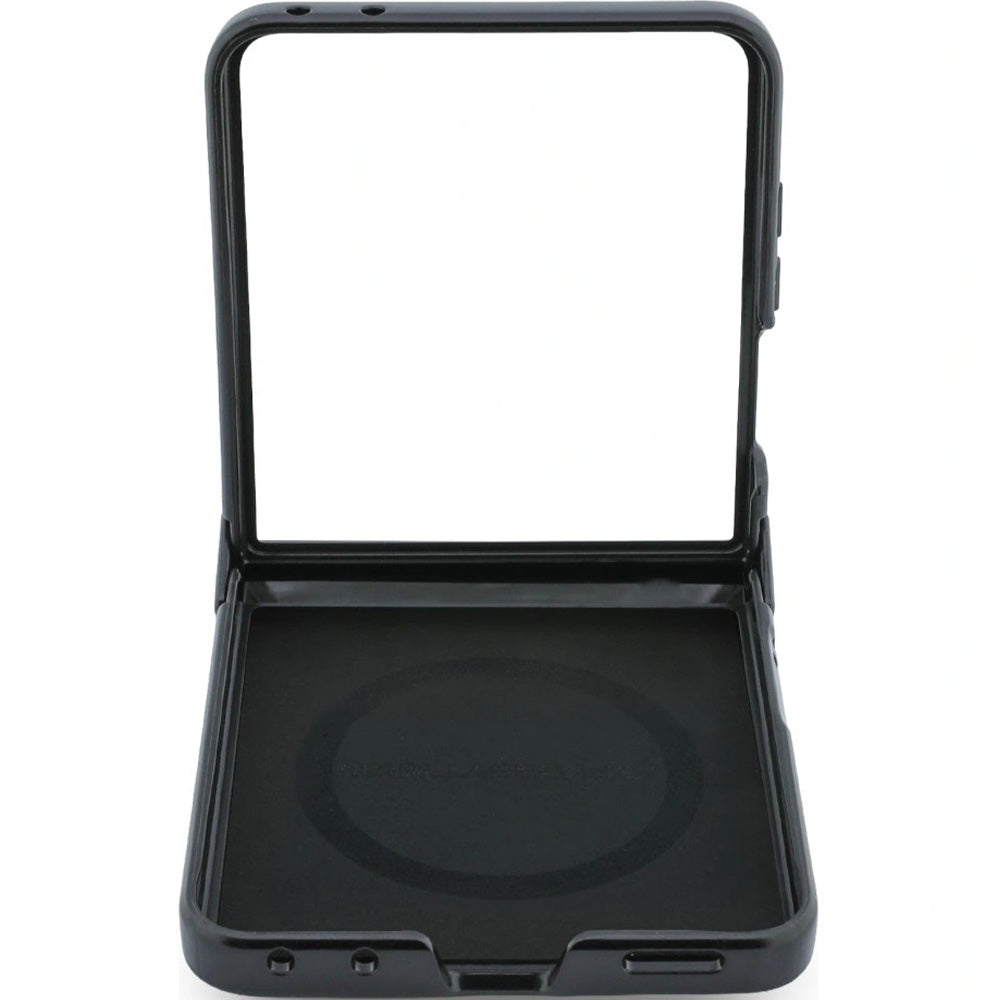 Handyhülle Karl Lagerfeld Karl and Choupette Pins für Galaxy Z Flip8 mit MagSafe, Schwarz