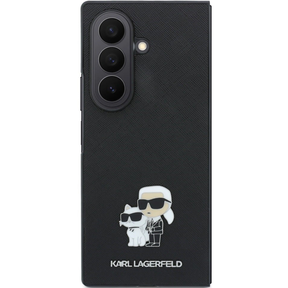 Handyhülle Karl Lagerfeld Saffiano Pins für Galaxy Z Fold8 Ultra, Schwarz