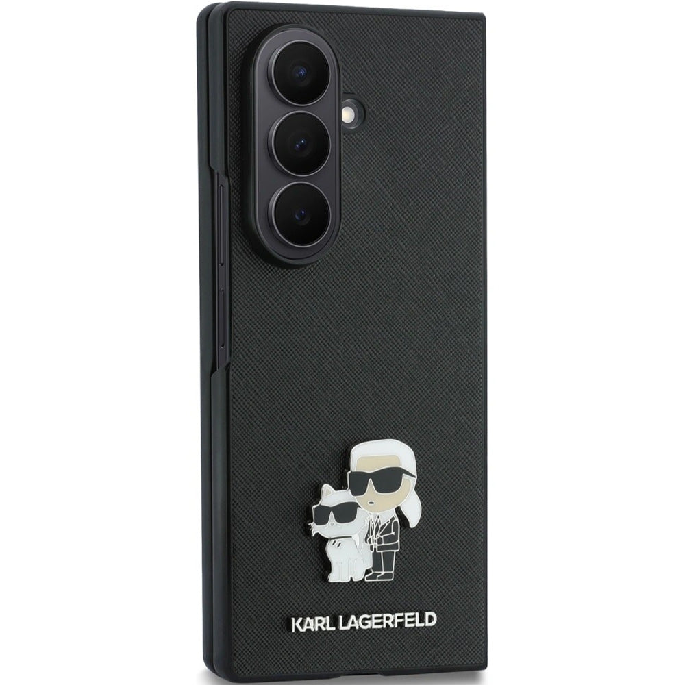Handyhülle Karl Lagerfeld Saffiano Pins für Galaxy Z Fold8 Ultra, Schwarz