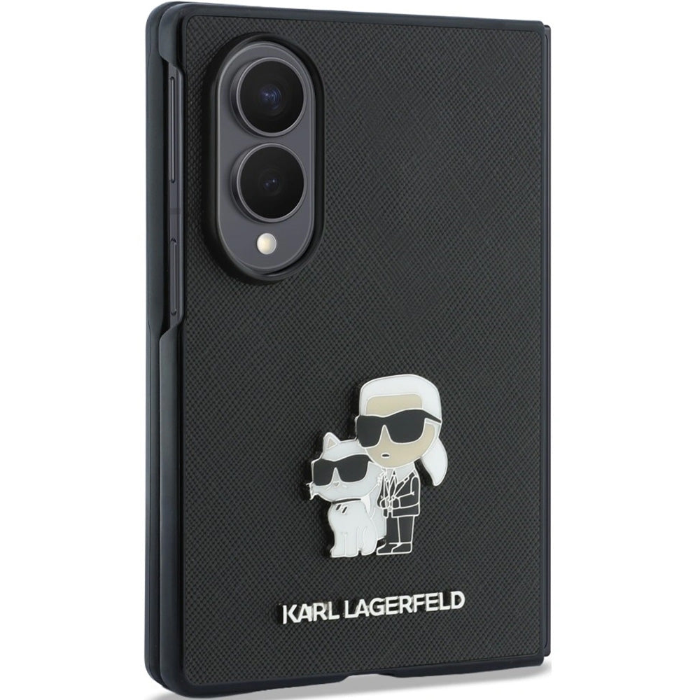 Handyhülle Karl Lagerfeld Saffiano Pins für Galaxy Z Fold8, Schwarz