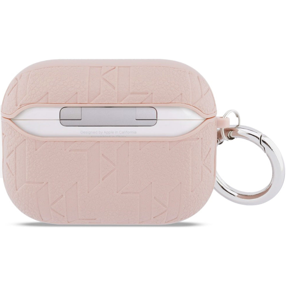 Schutzhülle für AirPods Pro 3, Karl Lagerfeld Monogram Karl and Choupette Head, Rosa