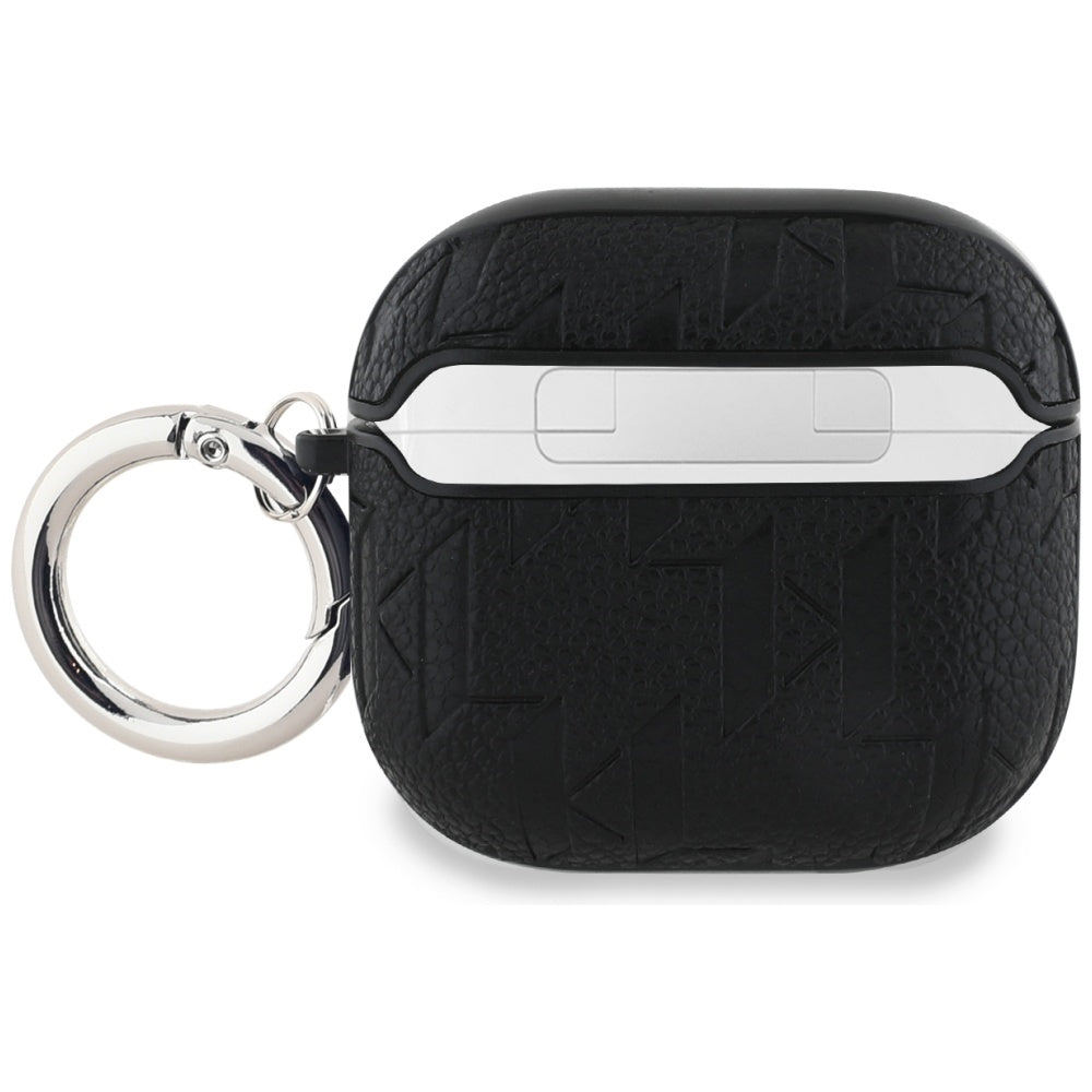 Schutzhülle für AirPods 5 / 4, Karl Lagerfeld Monogram Karl Head, Schwarz