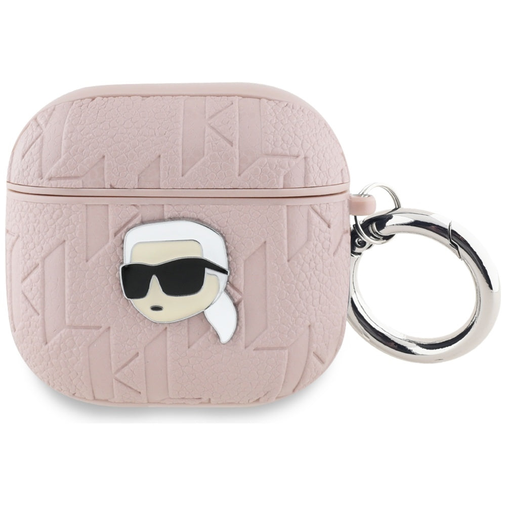 Schutzhülle für AirPods 5 / 4, Karl Lagerfeld Monogram Karl Head, Rosa
