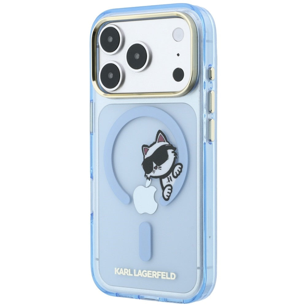 Karl Lagerfeld Handyhülle Peekaboo Logo do MagSafe für iPhone 18 Pro Max / 17 Pro Max Blau (2/8)