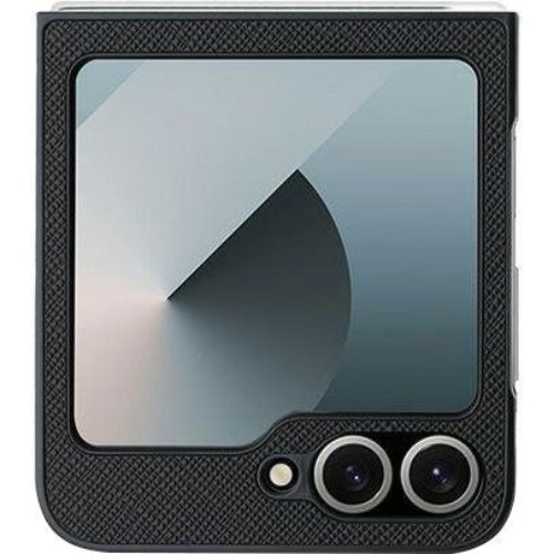 Handyhülle für Galaxy Z Flip7 FE / Z Flip6, Karl Lagerfeld Saffiano Metal Pin, Schwarz