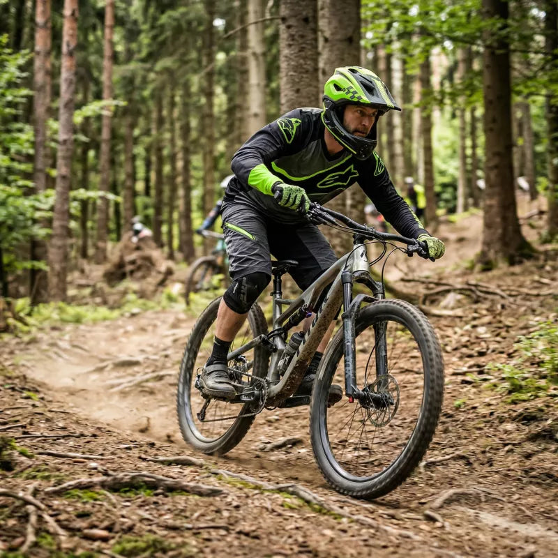 Fahrradhelm Vayox Enduro mit abnehmbarem Kinnschutz VA0421GS 48-52 cm, Größe S, Grün