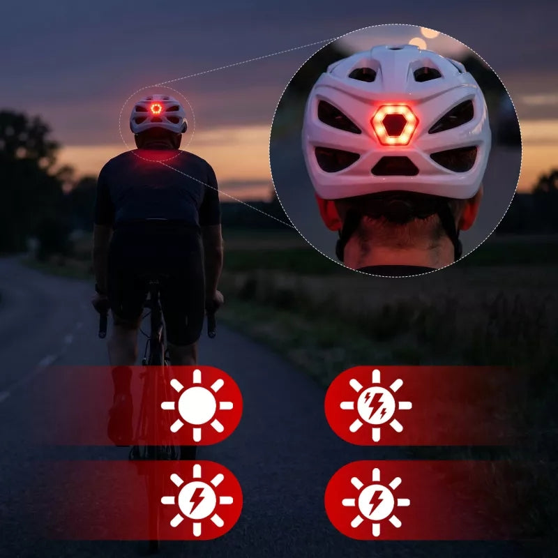 Fahrradhelm Vayox Speed, 55–58 cm, Größe M, Glänzend weiß