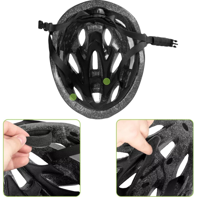 Fahrradhelm Vayox Speed, 55–58 cm, Größe M, Glänzend weiß
