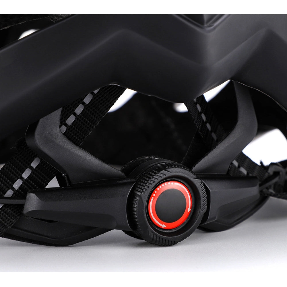 MTB- Fahrradhelm Wozinsky HT-28VCB mit abnehmbarem Schirm M, 54-57 cm, Schwarz und weiß