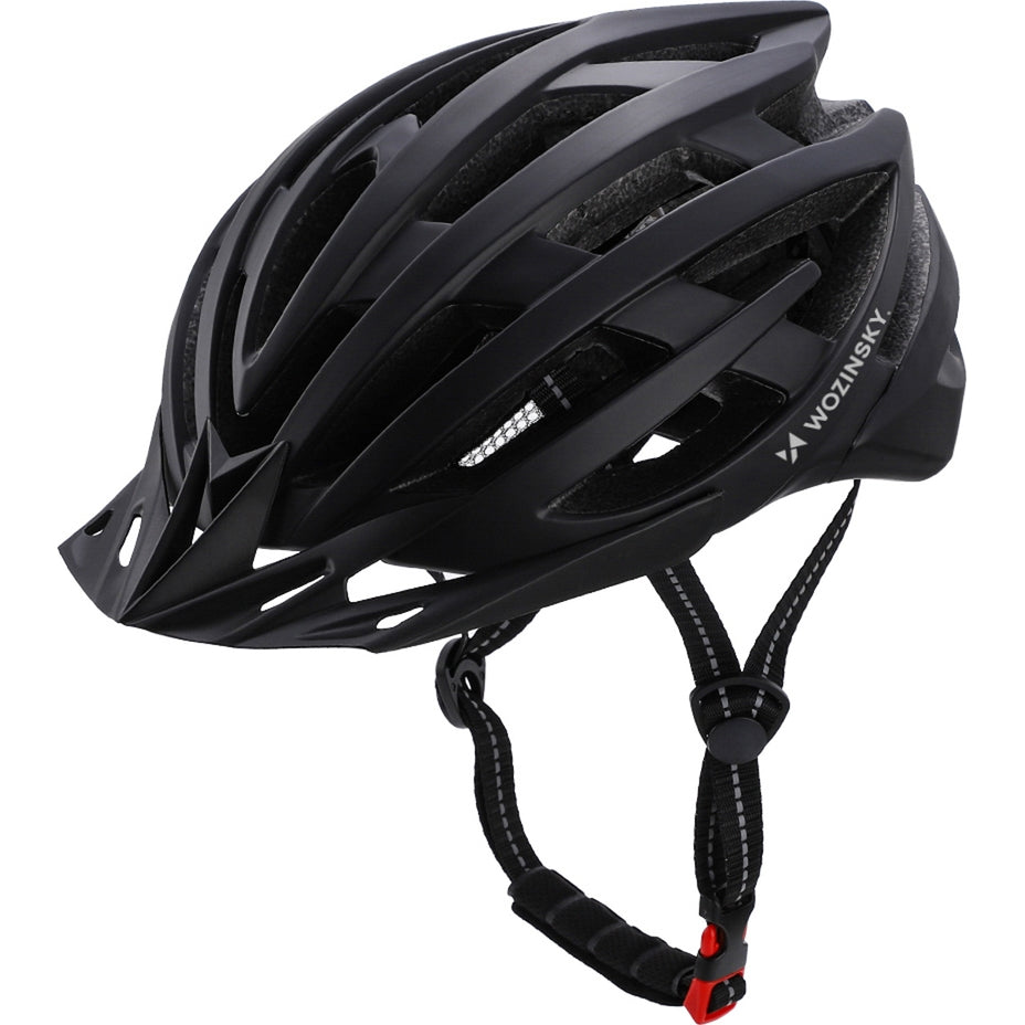 MTB- Fahrradhelm Wozinsky HT-28V mit abnehmbarem Schirm M, 54-57 cm, Schwarz