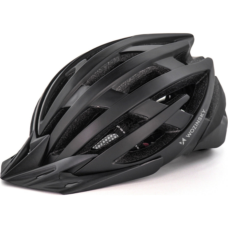 MTB- Fahrradhelm Wozinsky HT-28V mit abnehmbarem Schirm M, 54-57 cm, Schwarz
