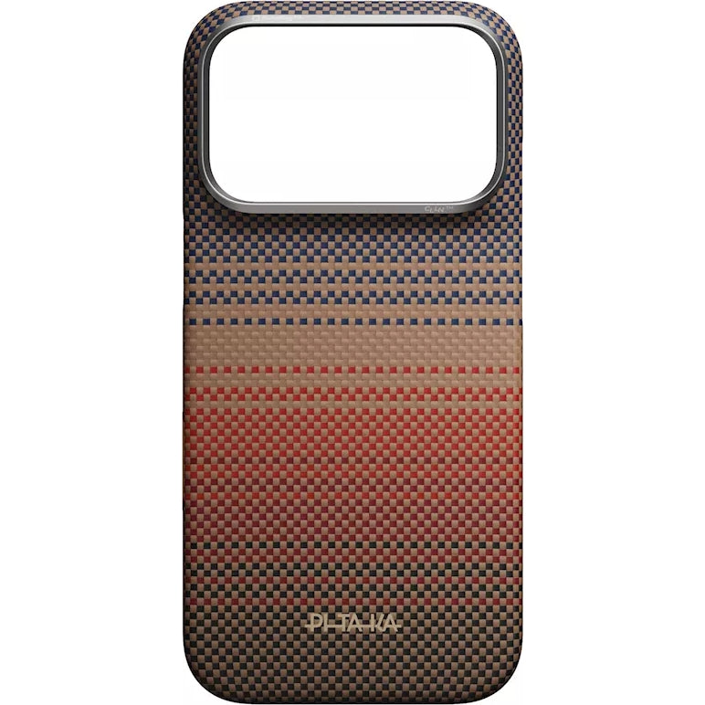 Aramid Handyhülle für iPhone 18 Pro / 17 Pro, PITAKA Ultra-Slim Case mit MagSafe, (11/12)
