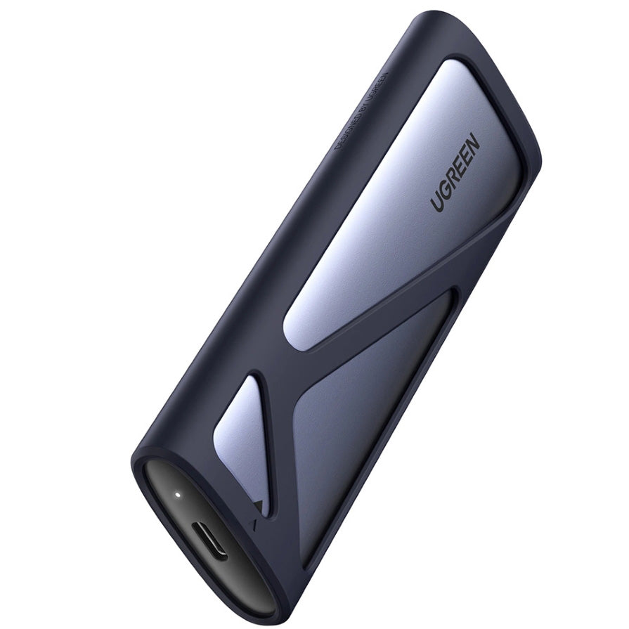 SSD-Gehäuse mit USB-C-Kabel, Ugreen CM400, M.2 SATA 3.2 10Gbps, Grau