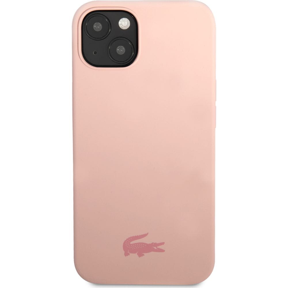 Schutzhülle für iPhone 13 Mini, Lacoste Hardcase Silicone, Rosa