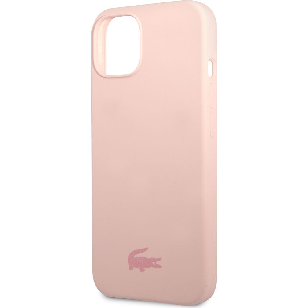 Schutzhülle für iPhone 13 Mini, Lacoste Hardcase Silicone, Rosa