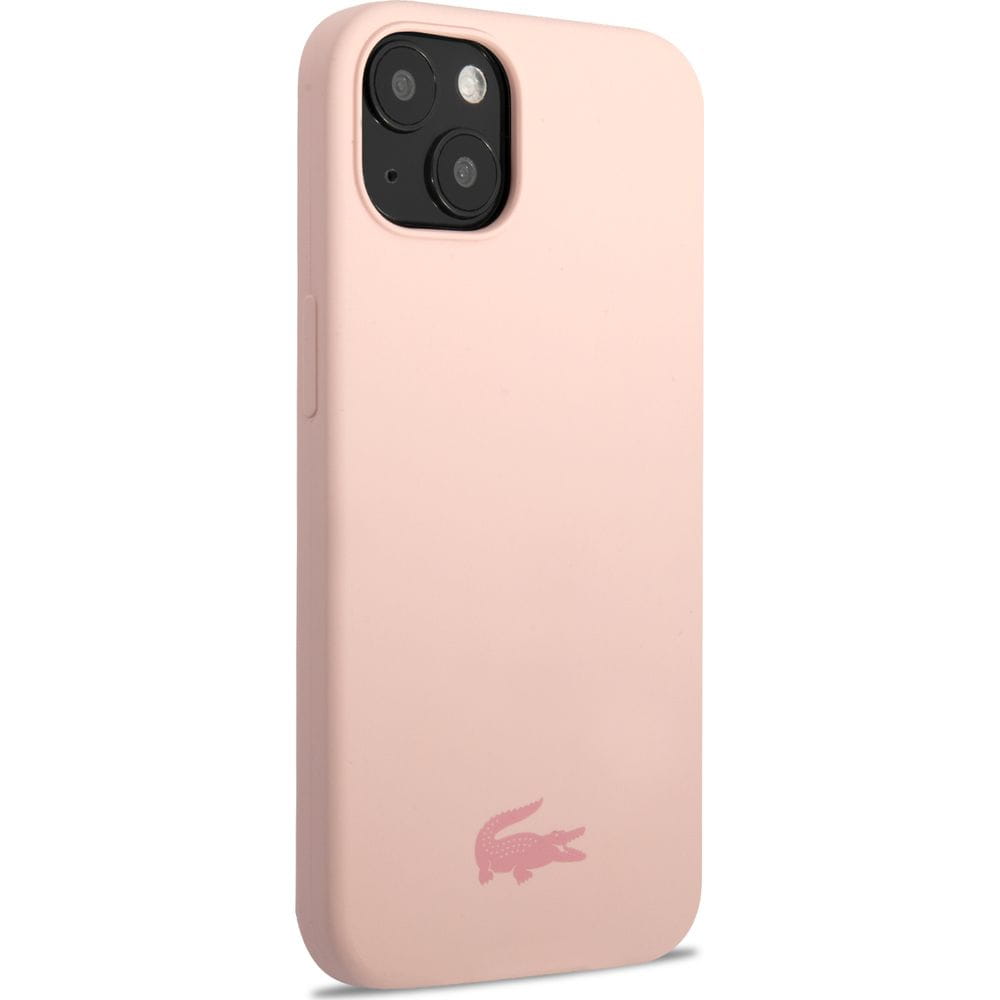 Schutzhülle für iPhone 13 Mini, Lacoste Hardcase Silicone, Rosa