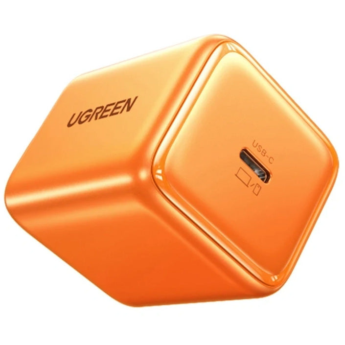 Schnell-Ladegerät GaN mit USB-C, 45W Super Fast Charging 2.0, Ugreen X524 Zapix, Orange